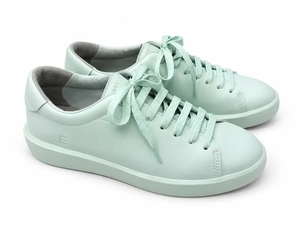 EVERLANE ReLeather Court Sneakers Mint Green Leather Unisex Mens 5 Womens 7